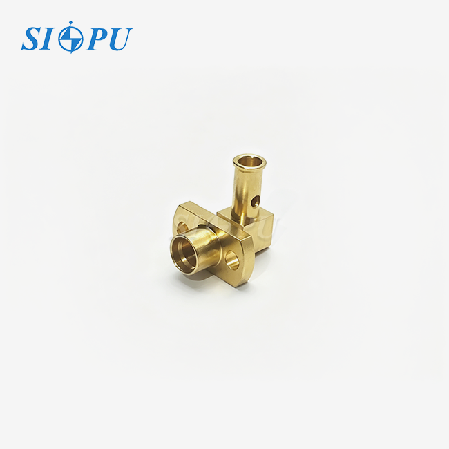 SMP Male Right Angle Flange Mount Connector